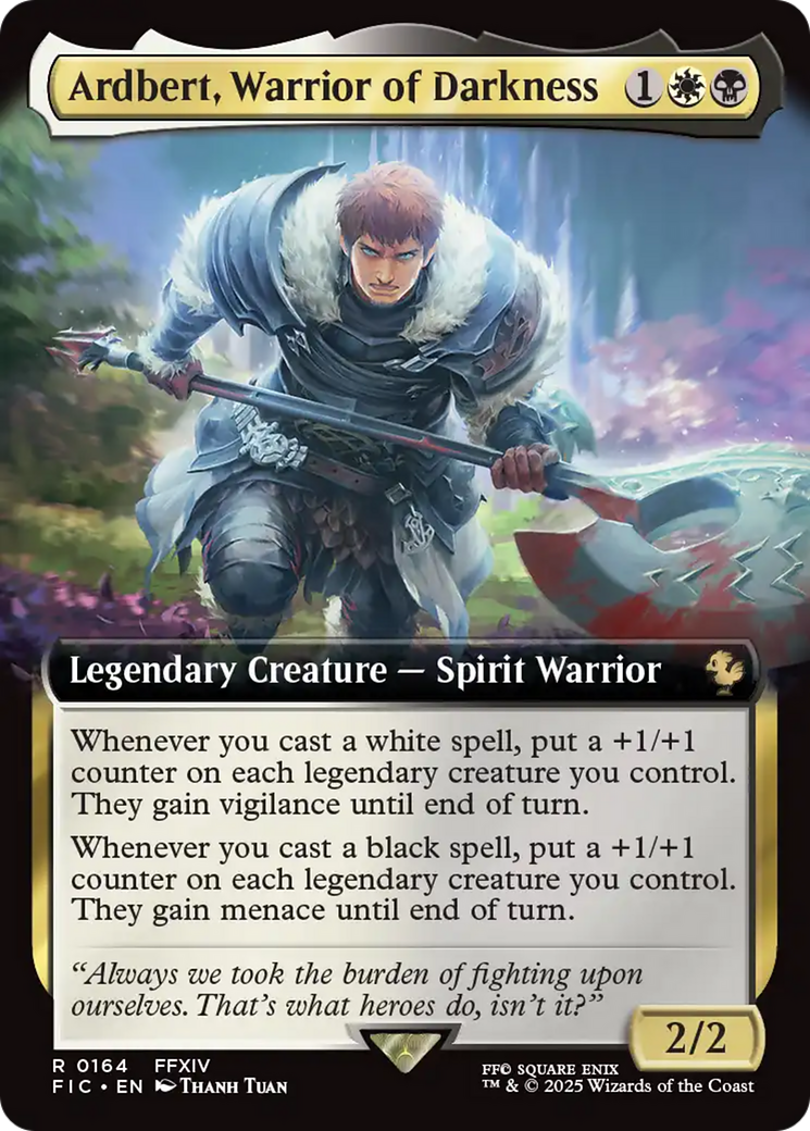 Ardbert, Warrior of Darkness (Extended Art) [FINAL FANTASY Commander] – Board  Wipe