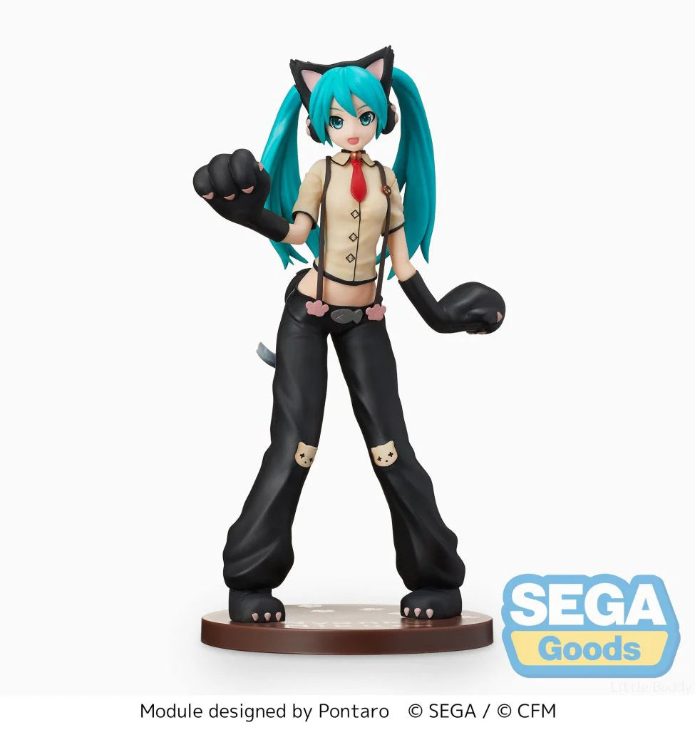 SEGA Hatsune Miku: Project DIVA Arcade Future Tone SPM Figure "Hatsune Miku - Kitty Cat"