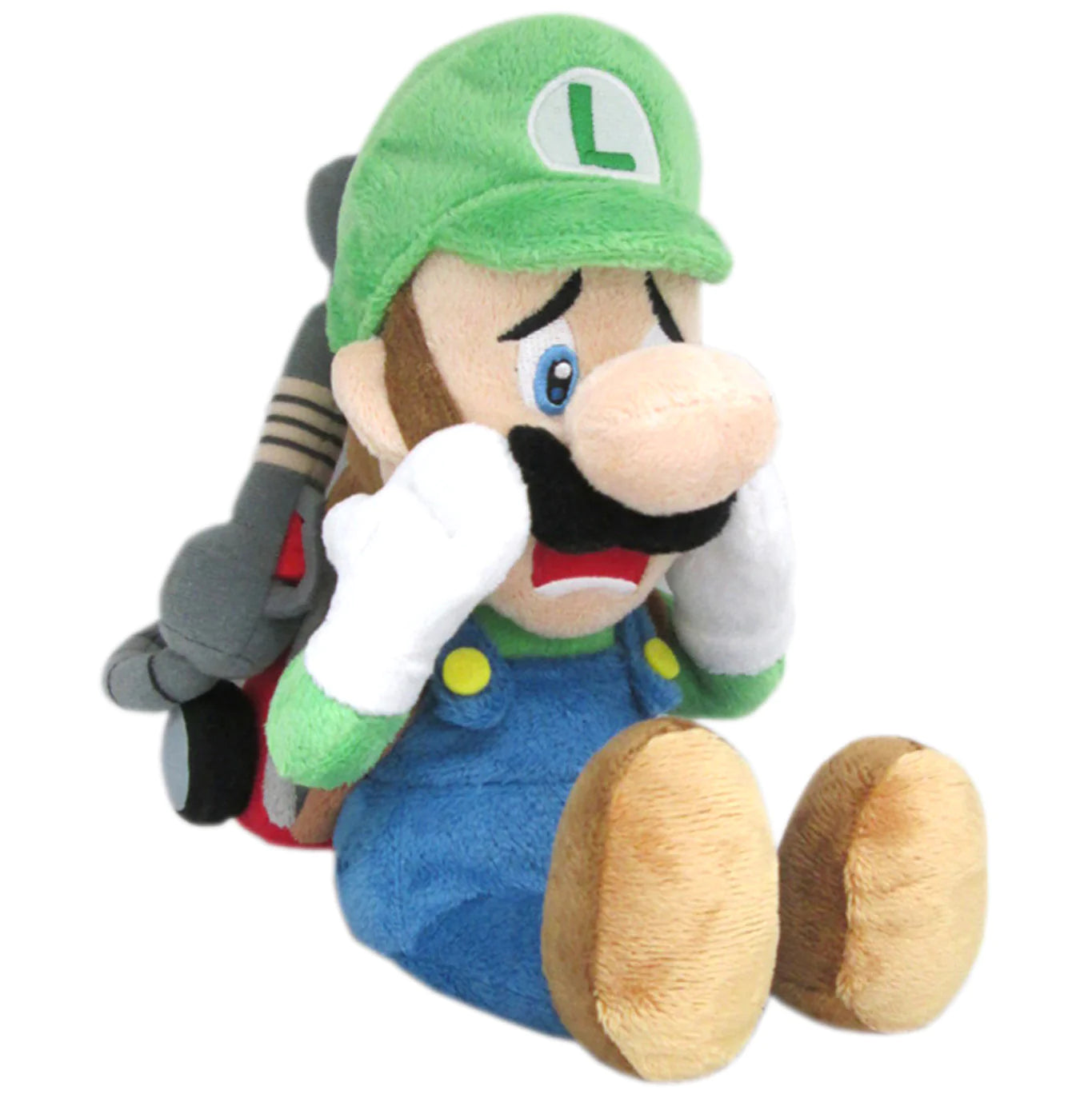 Super Mario Series: Luigi's Mansion - Scared Luigi w/ Strobulb Plush, 10"