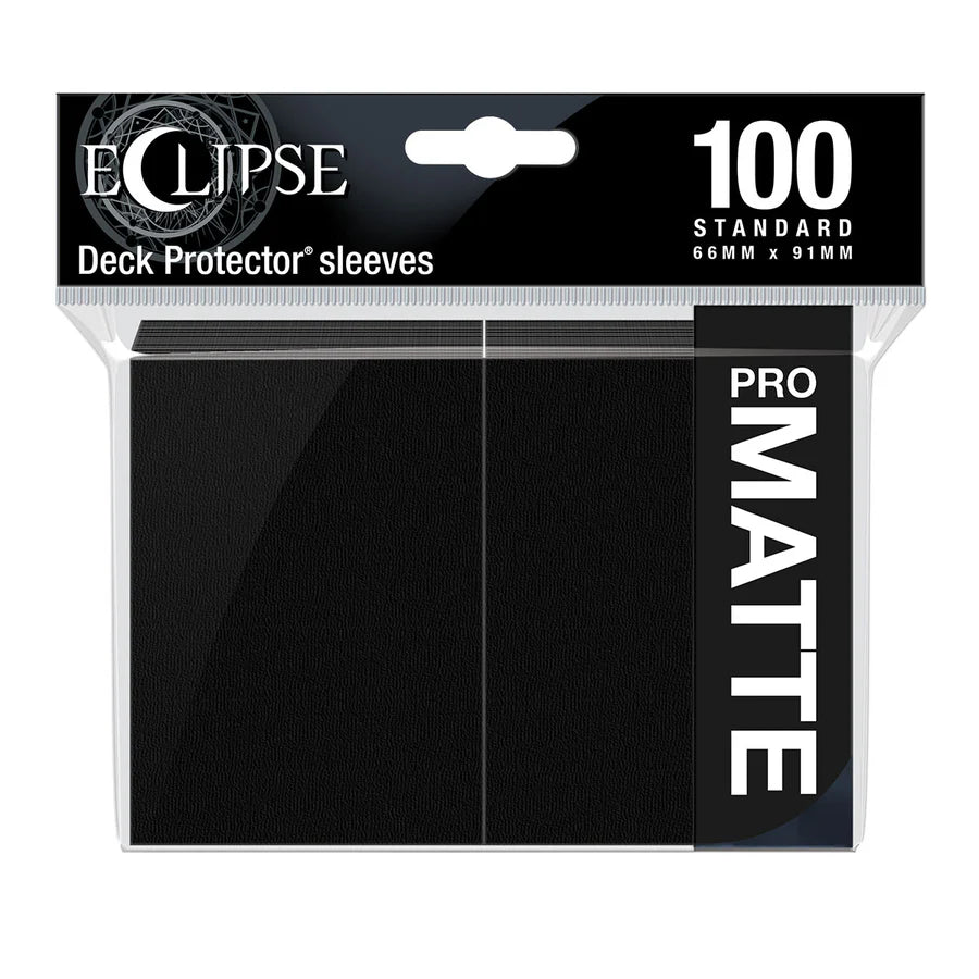 Eclipse Standard Matte Sleeves: Jet Black (100)
