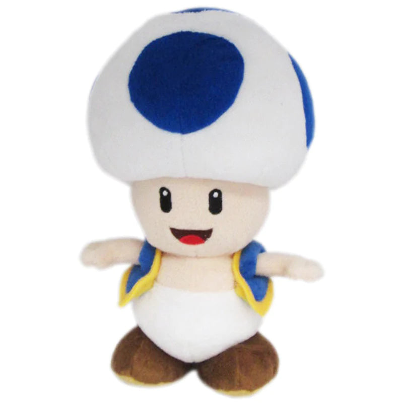 Super Mario All Star Collection: Blue Toad Plush, 8"