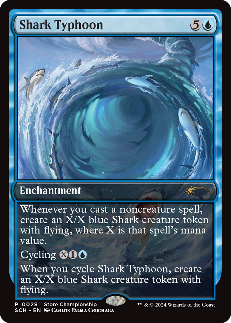 Shark Typhoon (Store Championship) [Bloomburrow Promos] – Board Wipe