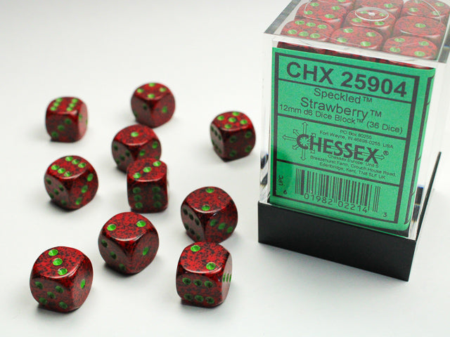 Chessex D6 Dice Brick: Speckled (Strawberry)