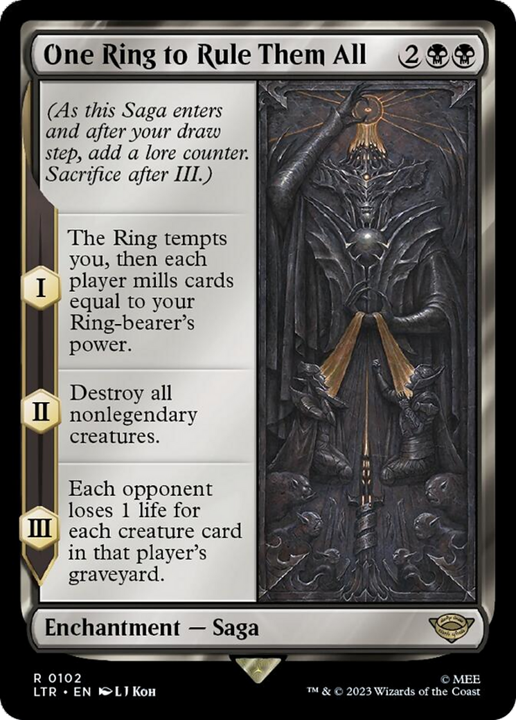 One Ring to Rule Them All [The Lord of the Rings: Tales of Middle-Eart –  Board Wipe