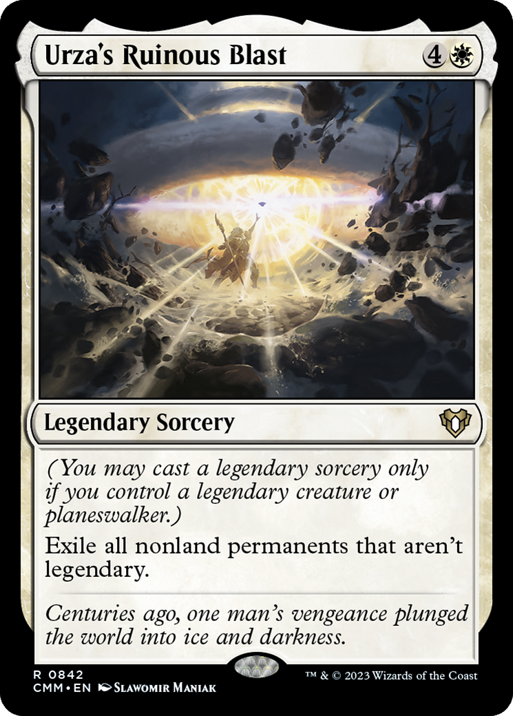 white board wipe cards mtg Urza's Ruinous Blast [Commander Masters] – Board Wipe