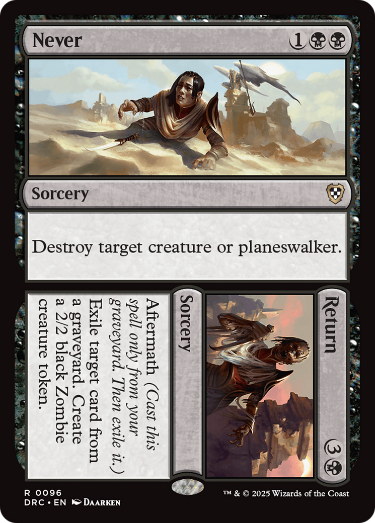 mtg commander return cards from exile Never // Return [Aetherdrift Commander] – Board Wipe