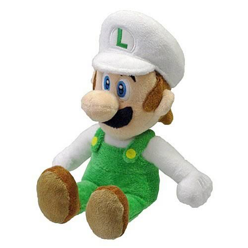 Super Mario All Star Collection Fire Luigi Plush, 9.5"
