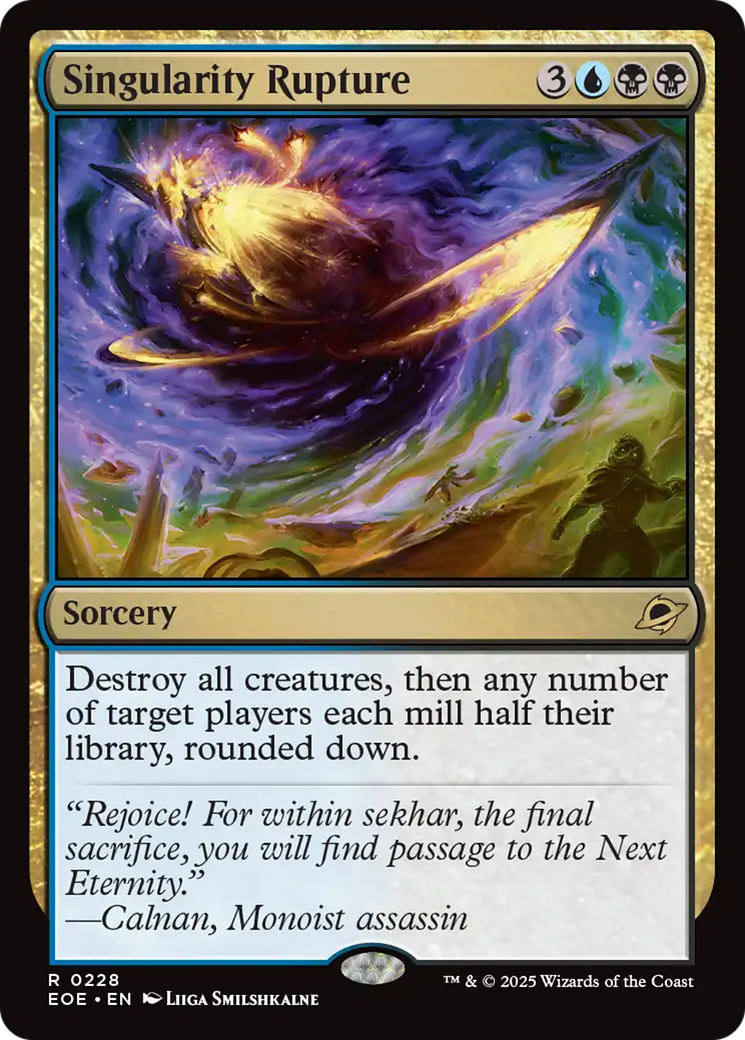 Magic the Gathering Edge of Eternities Rare Singularity Rupture #228