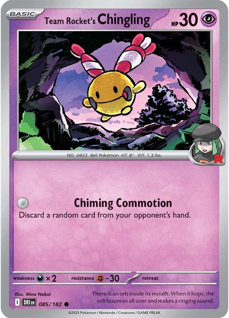 Team Rocket's Chingling (085/182) [Scarlet & Violet: Destined Rivals] –  Board Wipe