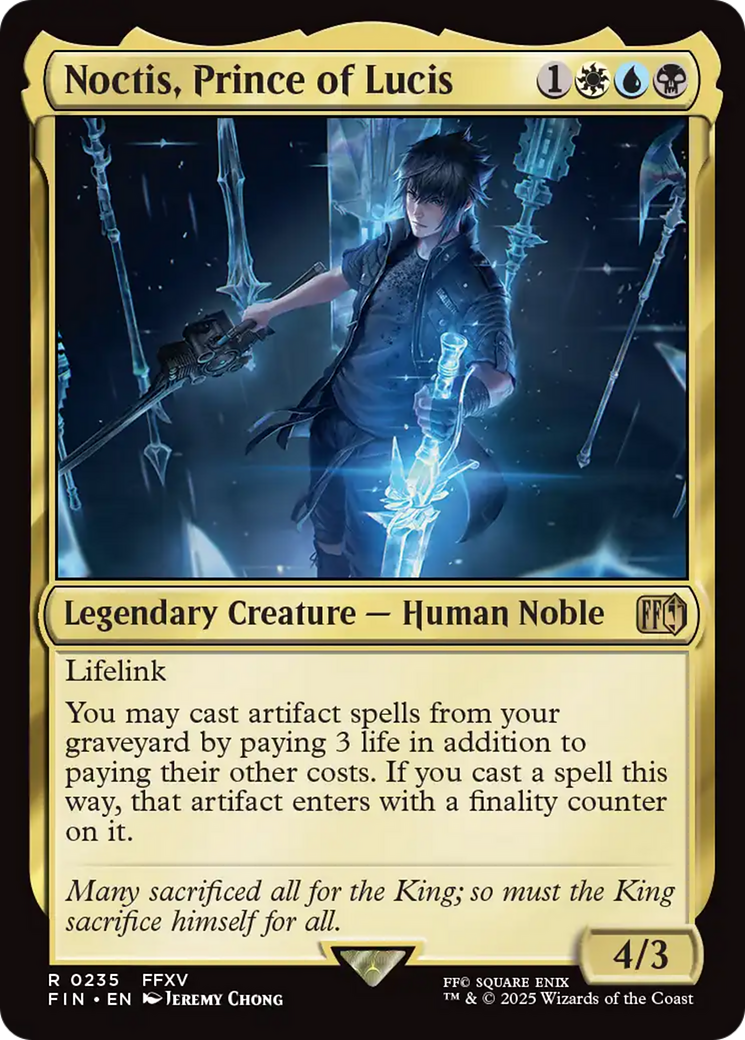 MtG Final Fantasy Rare Noctis, Prince of Lucis #235