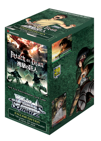 attack on titan booster box Weiss Schwarz Box: Vol. 2 Style:Cavalry Charge evo-2025 The cards are in PSA 9 MINT -