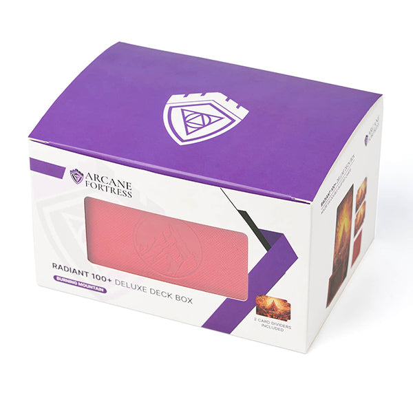 Arcane Fortress Deck Vault Radiant 100+ Deluxe: Stained Glass - Burning Mountain