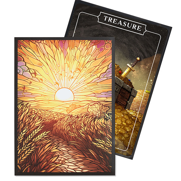 Arcane Fortress Standard Card Sleeves: Stained Glass - Golden Plains