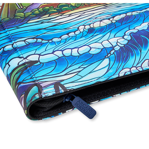 Arcane Fortress 9-Pocket Sideloading Binder: Stained Glass - Hidden Island
