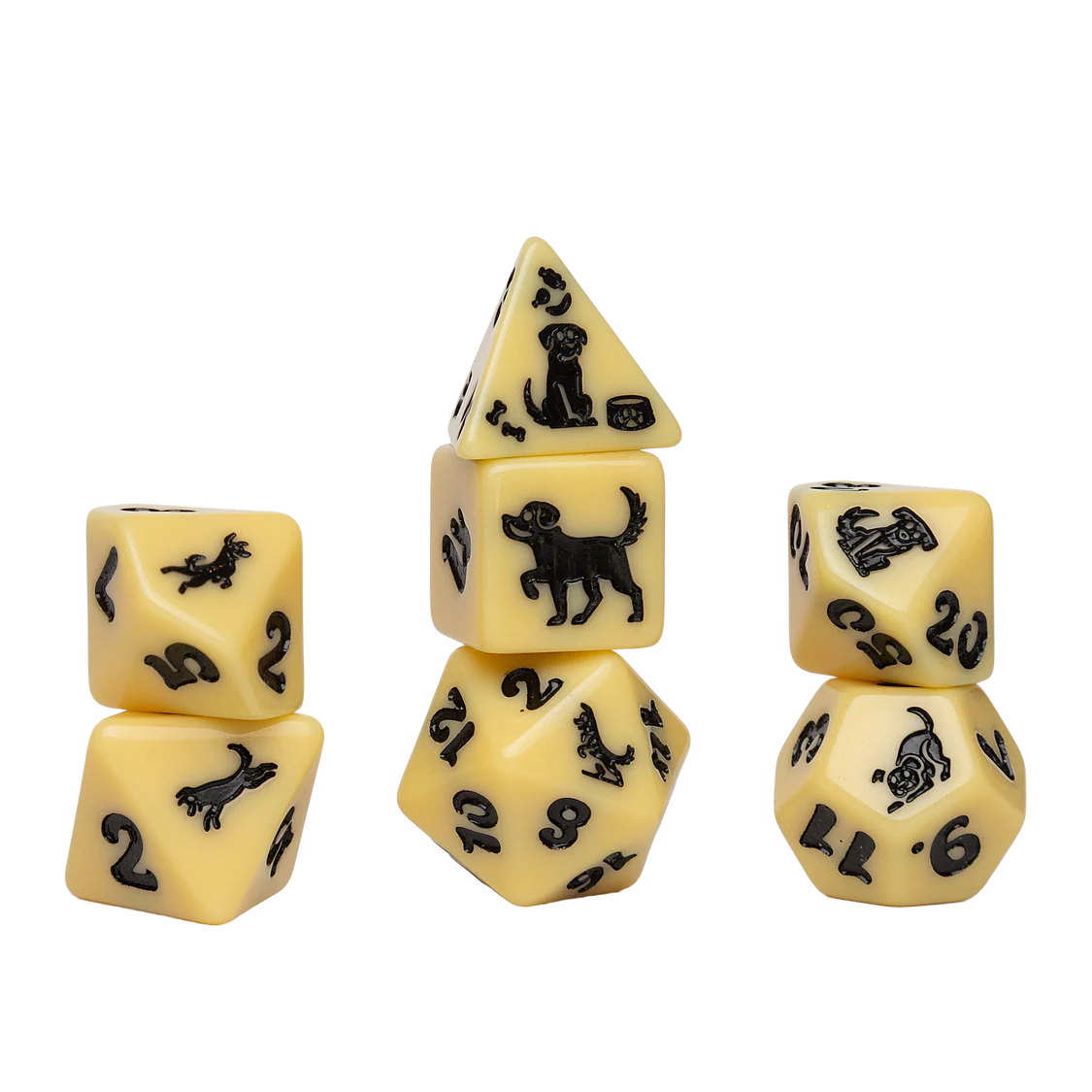 Sirius Polyhedral Dice Set: Animals Series - Golden Pup