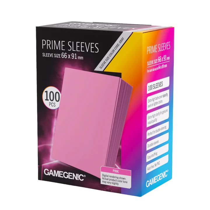 Gamegenic Standard Prime Sleeves: Pink (100)