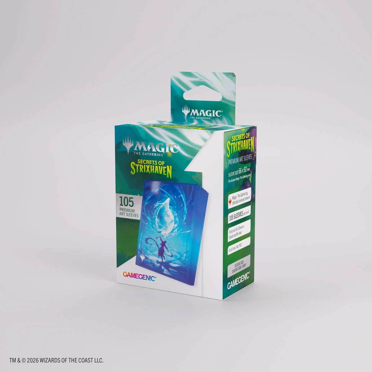 Gamegenic Standard Secrets of Strixhaven Art Sleeves: Island (105ct.)