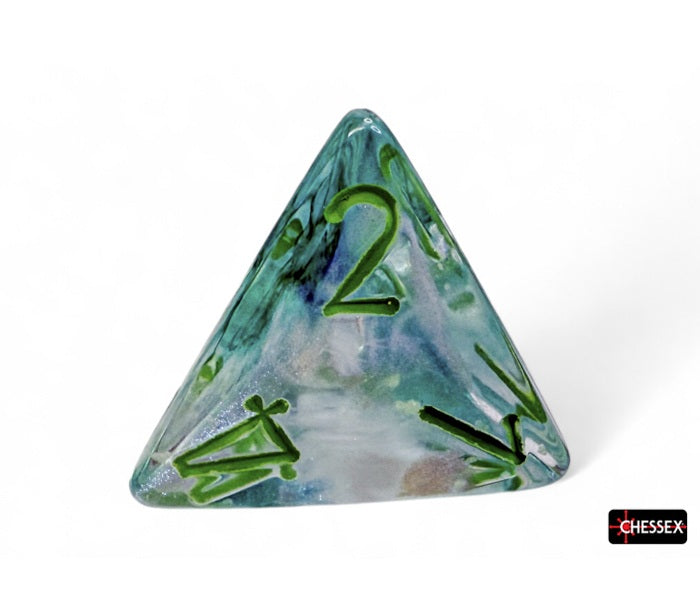 Chessex Polyhedral Dice Set: Borealis Luminary (Kelp/Light Green)