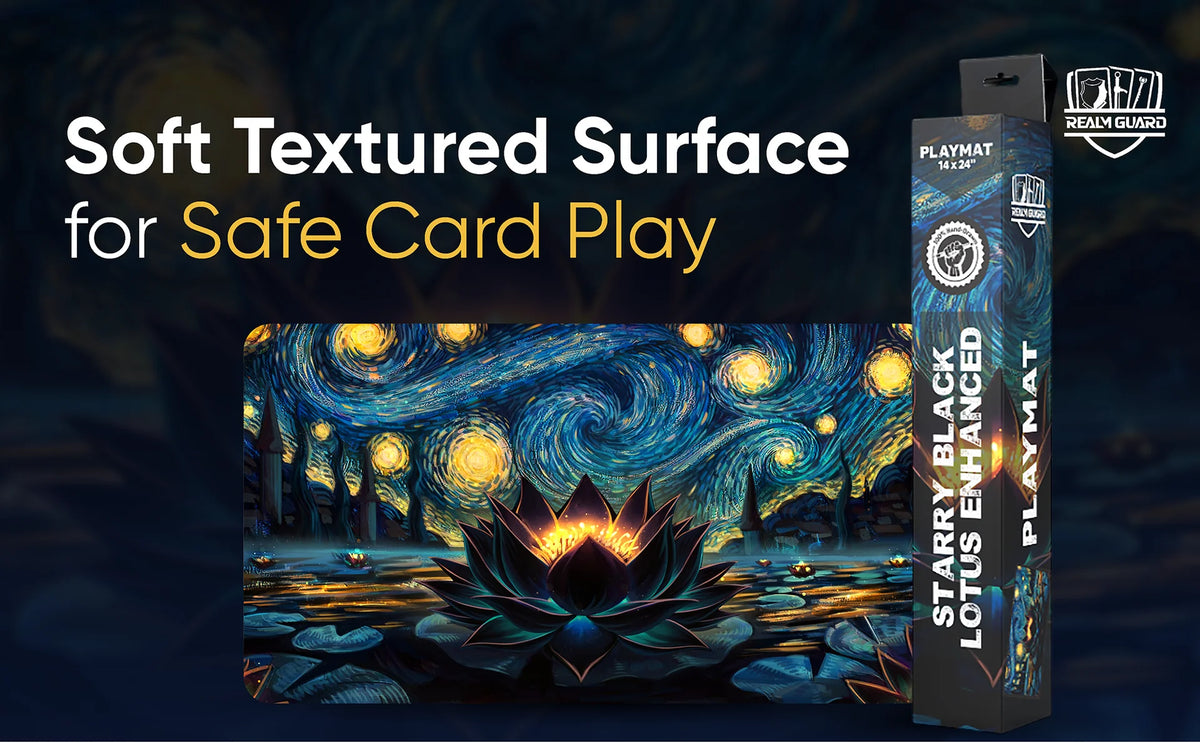 Realm Guard Playmat - Starry Black Lotus