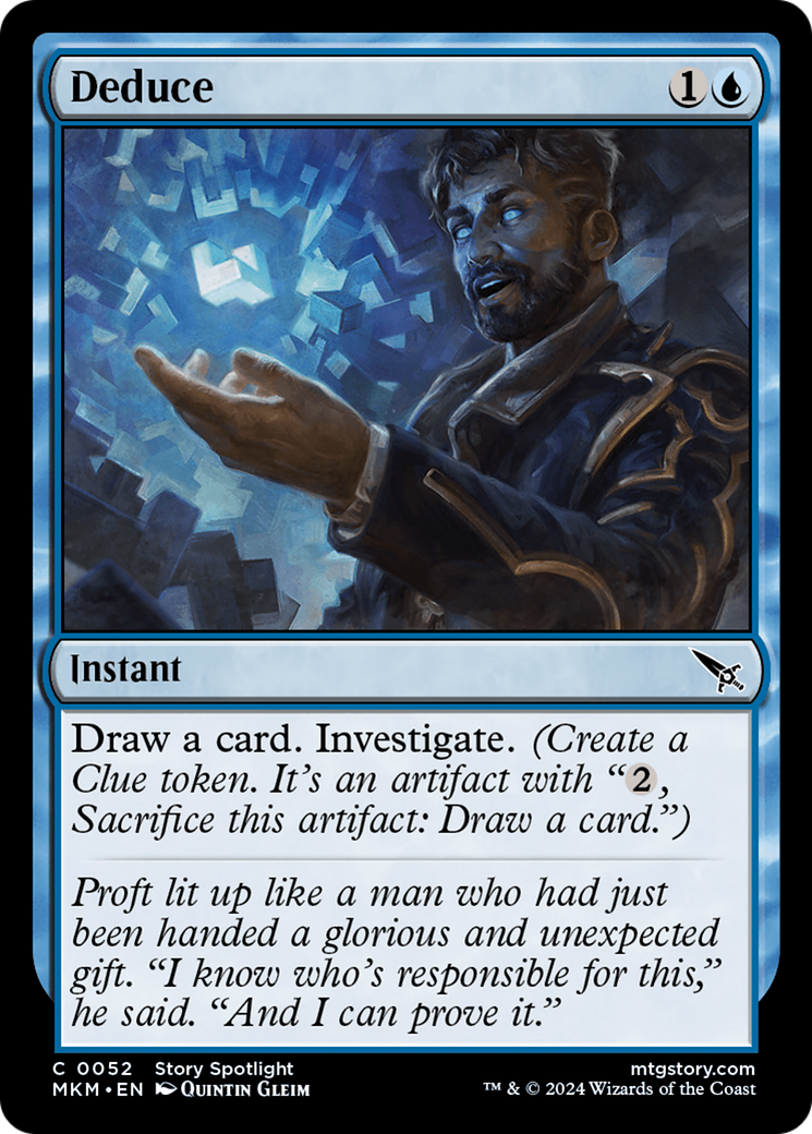 mtg murders at karlov manor clue cards Deduce [Murders at Karlov Manor] – Board Wipe