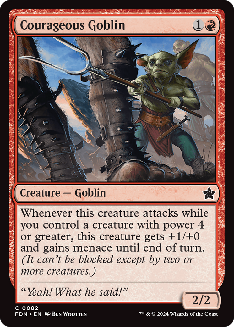 Courageous Goblin [Foundations] – Board Wipe