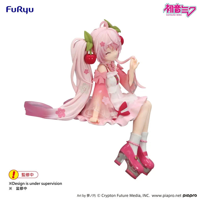 FuRyu: Hatsune Miku (Sakura Miku 2025 Wink) Noodle Stopper Figure