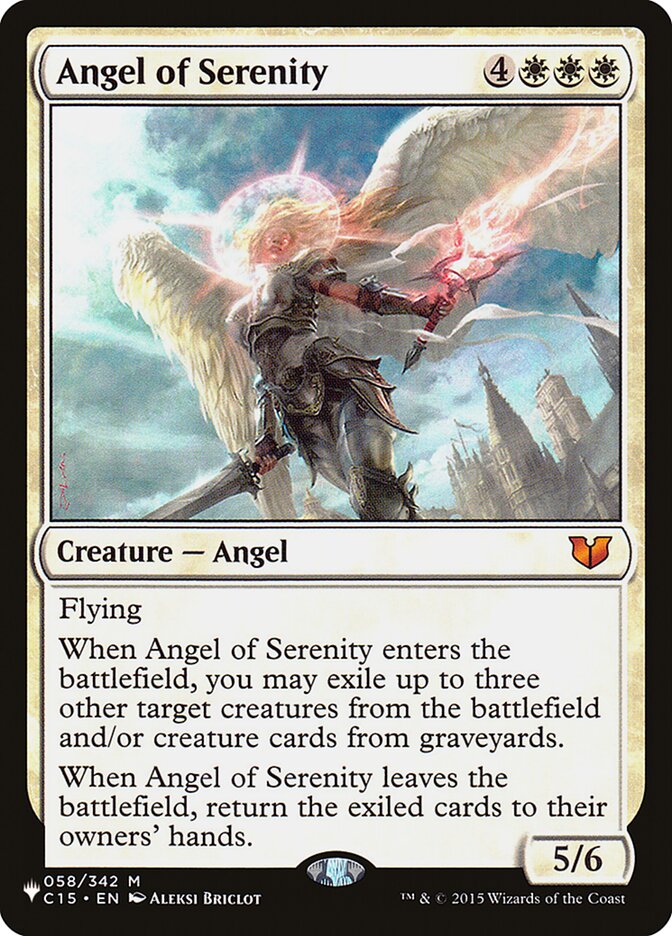Angel of Serenity [The List] – Board Wipe