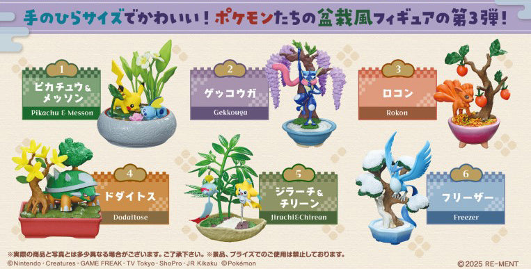 Re-Ment Pokemon Blind Box: Pocket Bonsai 3 - With The Changing Seasons