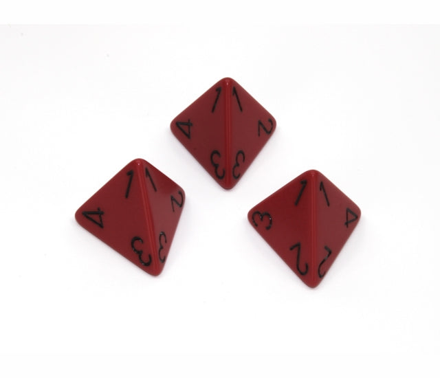 Chessex Polyhedral Dice Set: Opaque (Red/Black)