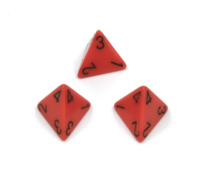 Chessex Polyhedral Dice Set: Opaque (Orange/Black)
