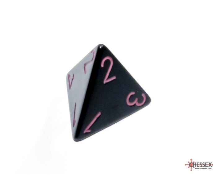 Chessex Polyhedral Dice Set: Opaque (Black/Pink)