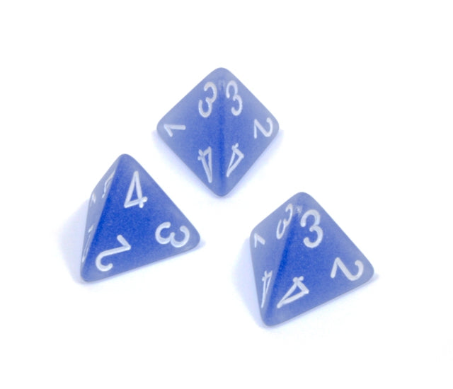 Chessex Polyhedral Dice Set: Frosted (Blue/White)