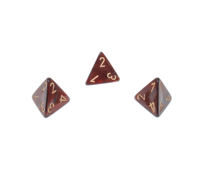 Chessex Polyhedral Dice Set: Scarab (Blue Blood/Gold)