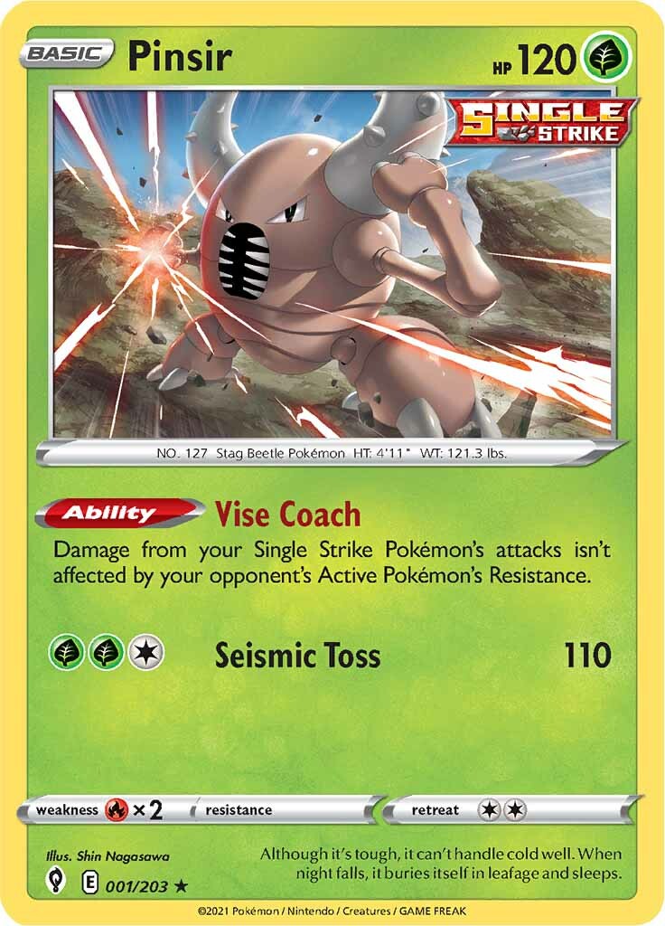 shiny pinsir pokemon card 2024 SHINY POKEMON Card #127 PINSIR Kanto Peru Edition Foil