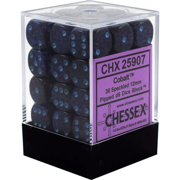 Chessex D6 Dice Brick: Speckled (Cobalt)
