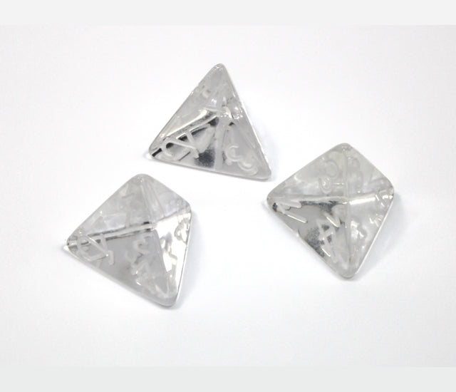 Chessex Polyhedral Dice Set: Translucent (Clear/White)