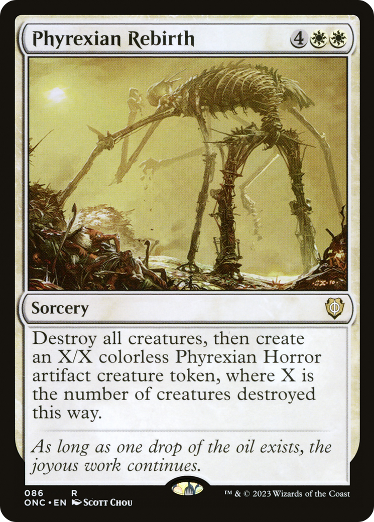 Phyrexian Rebirth [Phyrexia: All Will Be One Commander] – Board Wipe