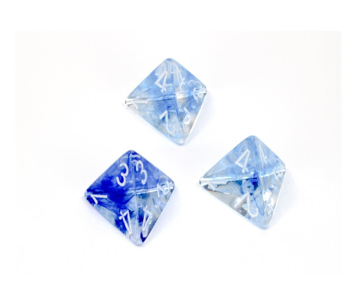 Chessex Polyhedral Dice Set: Nebula (Dark Blue/White)