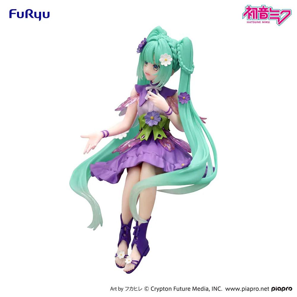 FuRyu: Hatsune Miku (Flower Fairy - Cosmos Purple) Noodle Stopper Figure