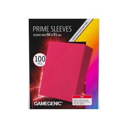 Gamegenic Standard Prime Sleeves: Red (100)