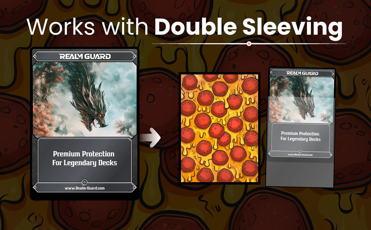 Realm Guard Card Sleeves - Pizza!