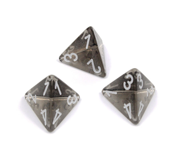 Chessex Polyhedral Dice Set: Translucent (Smoke/White)