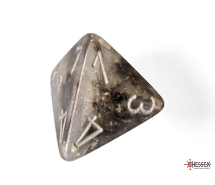 Chessex Polyhedral Dice Set: Borealis Luminary (Light Smoke/Silver)