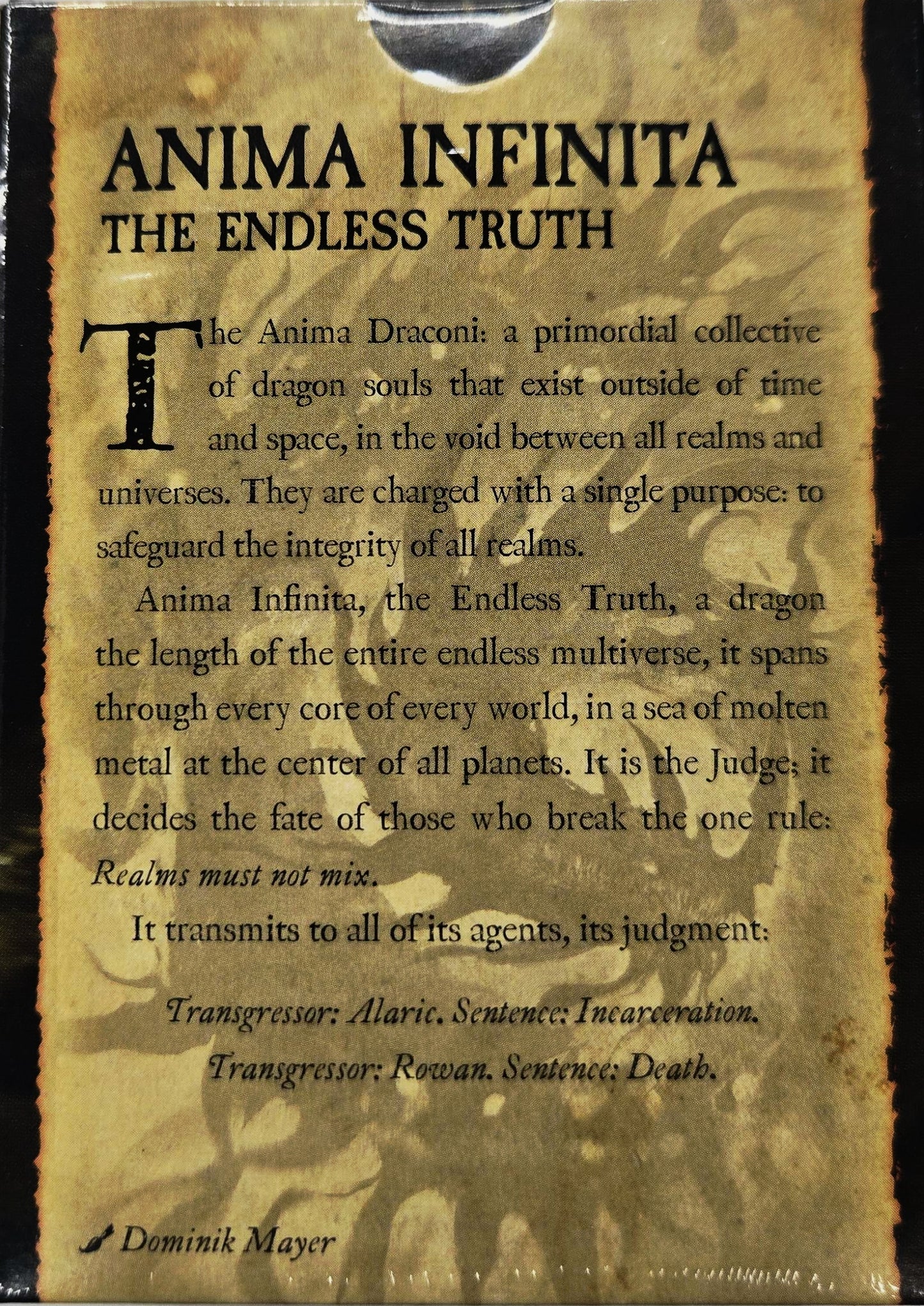 Dragon Shield Standard Dual Matte Sleeves: Truth (100ct.)