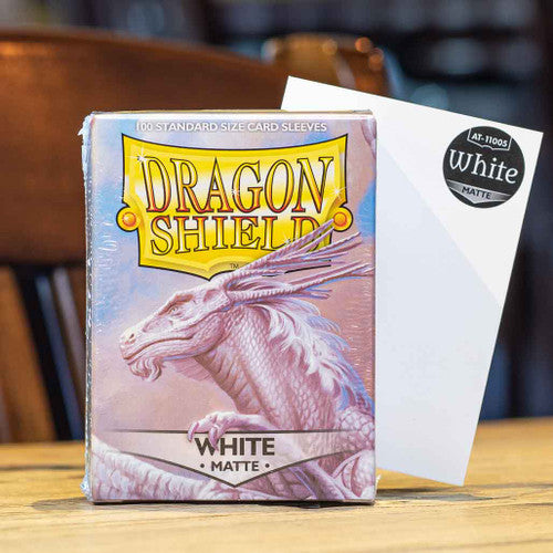 Dragon Shield Standard Matte Sleeves: White (100ct.)