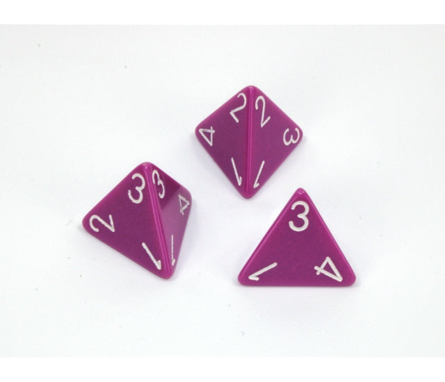 Chessex Polyhedral Dice Set: Opaque (Light Purple/White)