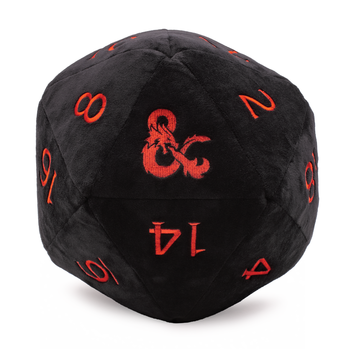 Jumbo Black D20 Plush