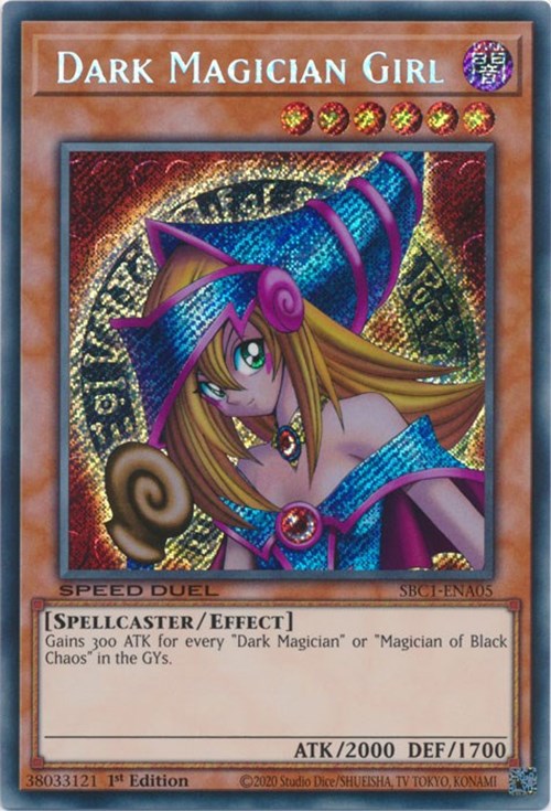 Dark Magician Girl [SBC1-ENA05] Secret Rare – Board Wipe