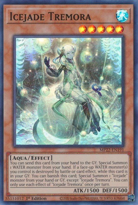 yugioh board wipe cards Icejade Tremora [MP22-EN191] Super Rare – Board Wipe