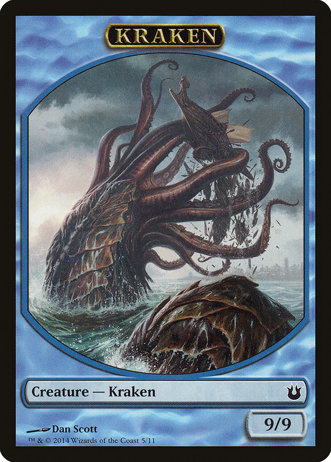 Kraken Token [Born of the Gods Tokens] – Board Wipe